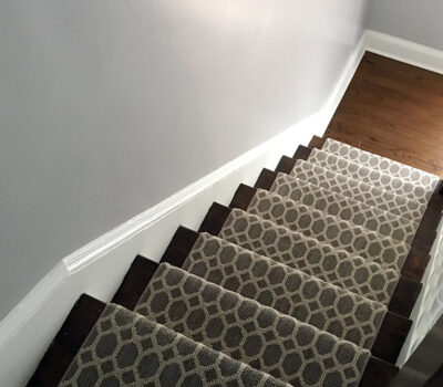 Custom stair runner fabrication